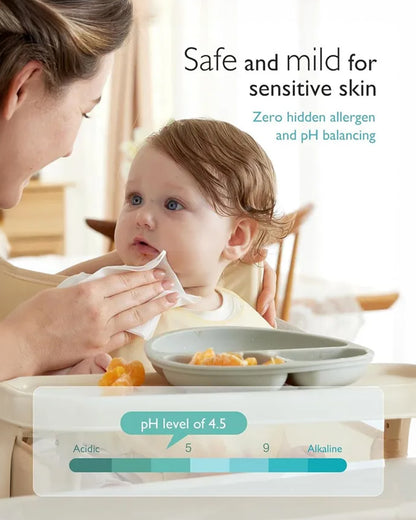 Momcozy Nose Saline Baby Wipes-Zero Hidden Allergen & pH Balancing-Unscented & Hypoallergenic