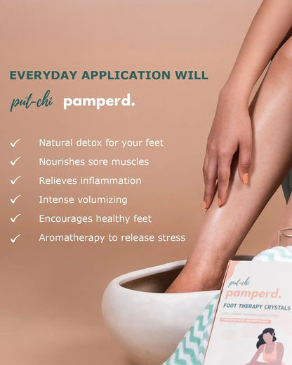 Putchi Foot Therapy Crystals-Relieves Pain & Reduces Swelling-Pregnancy & Lactation Safe