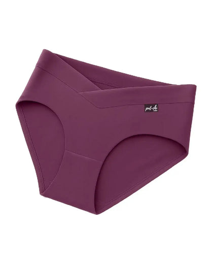 Putchi V-Band Comfort-Fit Bamboo Maternity Panty-Seamless-Pregnancy & Post Delivery-Plum Purple