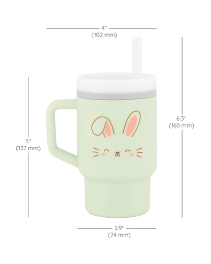 Infantino My 1st Tumbler-100% Premium Silicone-Easy to Grip Handle-Easter Bunny-6M+