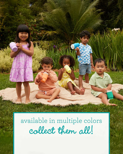 Infantino My 1st Tumbler-100% Premium Silicone-Easy to Grip Handle-Valentines-6M+