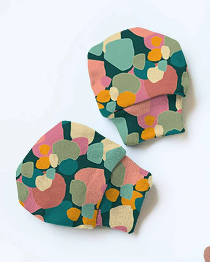 Cocoon Care Multicolor Caps, Booties & Mittens Set-Color Drop-Bamboo-For Infants