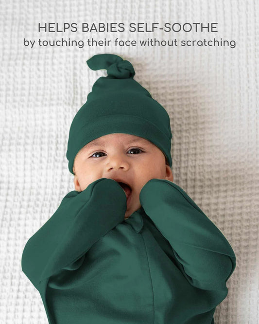 Cocoon Care Hunter Green Baby Sleeping Bag/Pod-Bamboo Cotton-With 2 Way Zipper-Newborn Bed