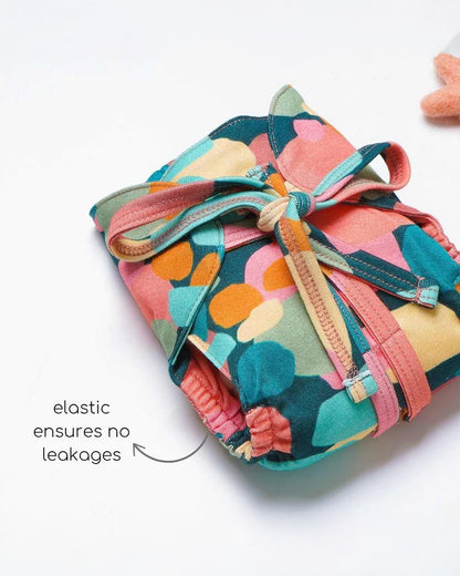 Cocoon Care Color Drop Cloth Nappy-Bamboo Knit Fabric-Washable & Reusable