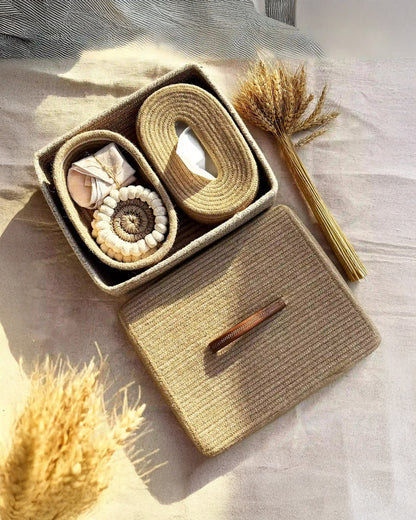 nobbys Gift Hamper Basket-Pack of 5-Newborn Essentials Gift Set For Baby Shower