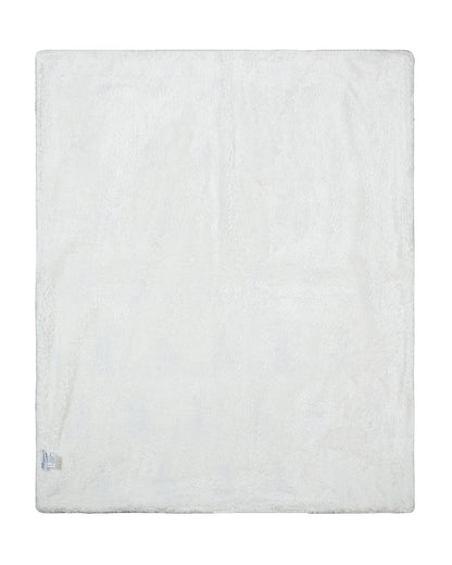 Pomme Cute Rabbit Knitted Ultra Soft Sherpa Blanket-100% Cotton-Grey-For Infants