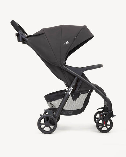 Joie Muze LX Baby Stroller-One Hand Fold-Flat Reclining-For 0 to 3Y (Upto 15Kg)-Cobble Stone