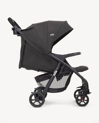Joie Muze LX Baby Stroller-One Hand Fold-Flat Reclining-For 0 to 3Y (Upto 15Kg)-Cobble Stone