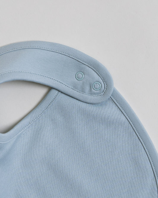 Twingle 100% Organic Cotton Round Bib-Snap Button-Adjustable Size-Tag-Free Comfort-White-Dino Print-Pack of 2-For Newborn