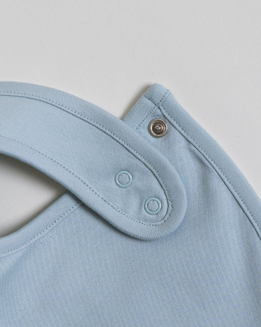 Twingle 100% Organic Cotton Round Bib-Snap Button-Adjustable Size-Tag-Free Comfort-White-Dino Print-Pack of 2-For Newborn