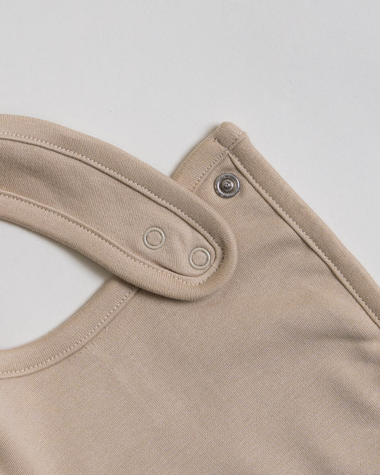 Twingle 100% Organic Cotton Round Bib-Snap Button-Adjustable Size-Tag-Free Comfort-White-Hearts & Stars-Pack of 2-For Newborn