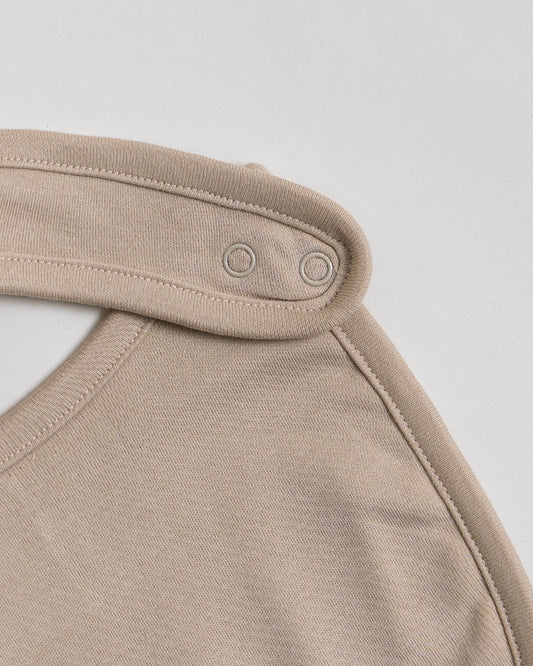 Twingle 100% Organic Cotton Round Bib-Snap Button-Adjustable Size-Tag-Free Comfort-White-Hearts & Stars-Pack of 2-For Newborn