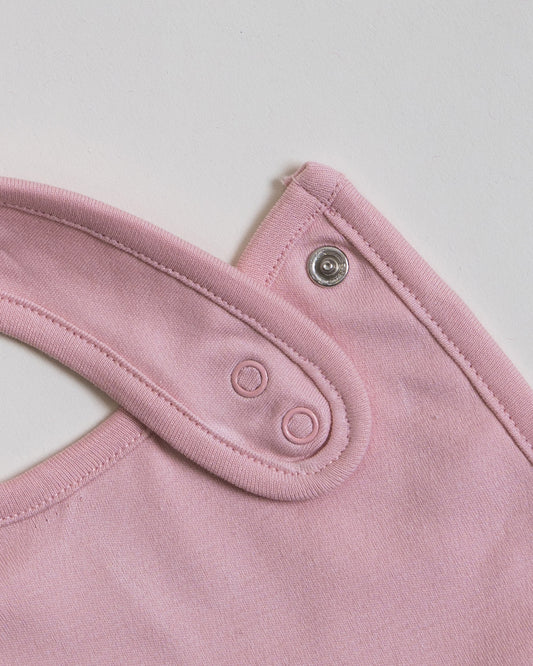 Twingle 100% Organic Cotton Round Bib-Snap Button-Adjustable Size-Tag-Free Comfort-White-Floral Print-Pack of 2-For Newborn