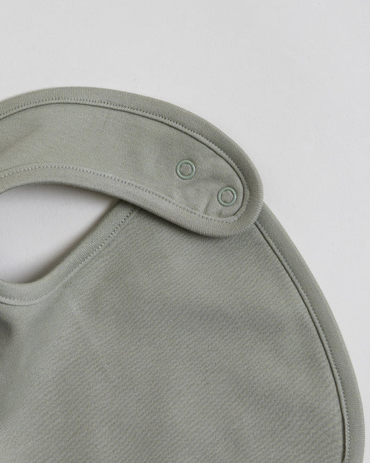 Twingle 100% Organic Cotton Round Bib-Snap Button-Adjustable Size-Tag-Free Comfort-White-Elephant Print-Pack of 2-For Newborn