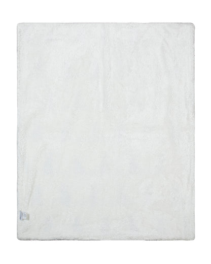 Pomme Unicorn Knitted Ultra Soft Sherpa Blanket-100% Cotton-Cyan Blue-For Infants