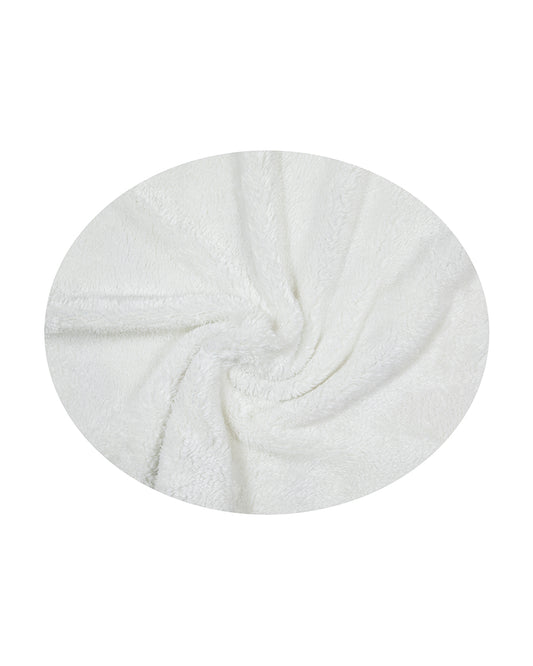 Pomme Flowers Knitted Ultra Soft Sherpa Blanket-100% Cotton-Peach Pink-For Infants