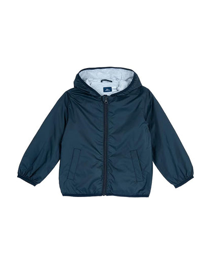 Chicco Navy Blue Winterwear Jacket-Solid-Polyester-For Infants