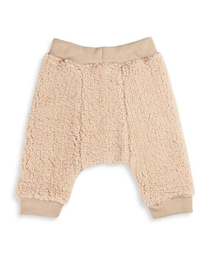 Tiny Twig Beige Winter Wear Jogger-Solid-Jersey-For Infants