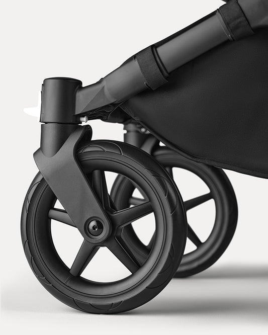 Bugaboo Donkey 5 Mono Stroller & Carry Cot Travel System-Converts From Single To Double in Three Clicks-With Side Luggage Basket-For 0 to 4Y (Upto 22 Kg)-Midnight Black