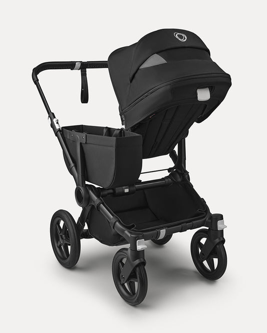 Bugaboo Donkey 5 Mono Stroller & Carry Cot Travel System-Converts From Single To Double in Three Clicks-With Side Luggage Basket-For 0 to 4Y (Upto 22 Kg)-Midnight Black