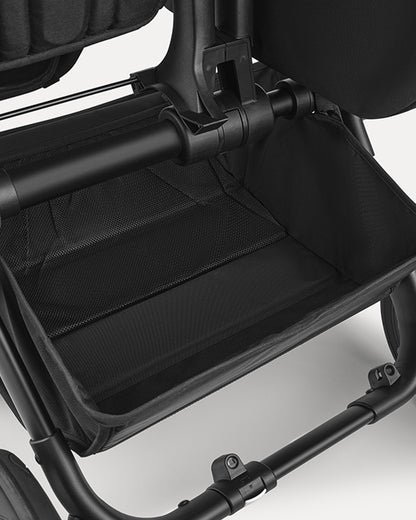 Bugaboo Donkey 5 Mono Stroller & Carry Cot Travel System-Converts From Single To Double in Three Clicks-With Side Luggage Basket-For 0 to 4Y (Upto 22 Kg)-Midnight Black