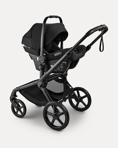Bugaboo Fox 5 Renew Stroller-Convertible 2 in 1 Seat With Carry Cot Mode-Height Adjustable Parent Handle Bar-Reversible & Flat Reclining Seat-One Hand Fold-All Terrain Wheels-2 Year Warranty-For 0 to 4Y (Upto 22 Kg)-Heritage Black