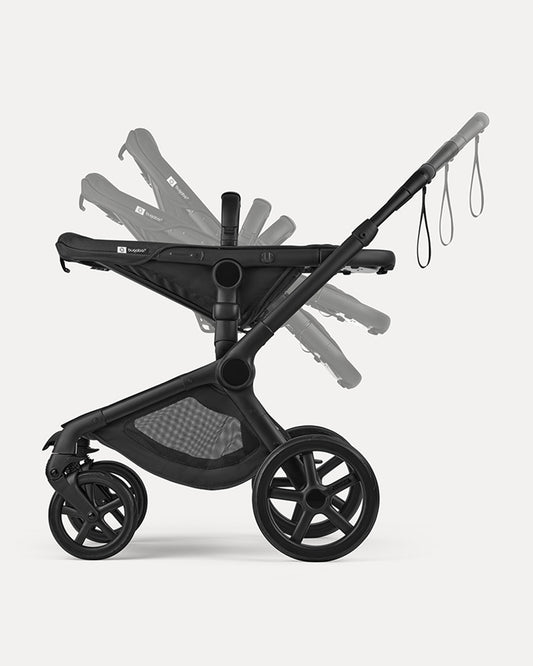 Bugaboo Fox 5 Renew Stroller-Convertible 2 in 1 Seat With Carry Cot Mode-Height Adjustable Parent Handle Bar-Reversible & Flat Reclining Seat-One Hand Fold-All Terrain Wheels-2 Year Warranty-For 0 to 4Y (Upto 22 Kg)-Heritage Black