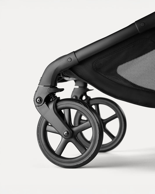 Bugaboo Fox 5 Renew Stroller-Convertible 2 in 1 Seat With Carry Cot Mode-Height Adjustable Parent Handle Bar-Reversible & Flat Reclining Seat-One Hand Fold-All Terrain Wheels-2 Year Warranty-For 0 to 4Y (Upto 22 Kg)-Heritage Black