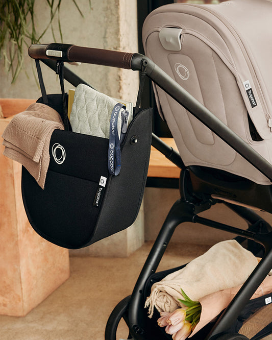 Bugaboo Dragonfly Lightweight Stroller-Unique & Patented One Hand Fold-Reversible & Flat Reclining Seat-Height Adjustable Parent Handle Bar-Travel System Compatible-Extra Large Storage Basket With Removable Bag-2 Years Warranty-For 0 to 4Y-Midnight Black