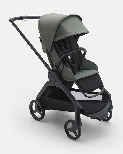 Bugaboo Dragonfly Lightweight Stroller-Unique & Patented One Hand Fold-Reversible & Flat Reclining Seat-Height Adjustable Parent Handle Bar-Travel System Compatible-Extra Large Storage Basket With Removable Bag-2 Years Warranty-For 0 to 4Y-Forest Green