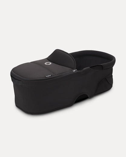 Bugaboo Dragonfly Baby Carry Cot-Folds With The Stroller-No Adapters Required-With Peek a Boo Window-Extendable & UPF 50+ Canopy-For 0 to 6M (Upto 9 Kg)-Midnight Black