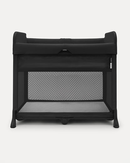 Bugaboo Stardust Travel Cot & Playard-Easy Unfold in One Second-With Zip In Bassinet, Mattress & Travel Bag-2 Year Warranty-For 0 to 2Y (Upto 15 Kg)-Black