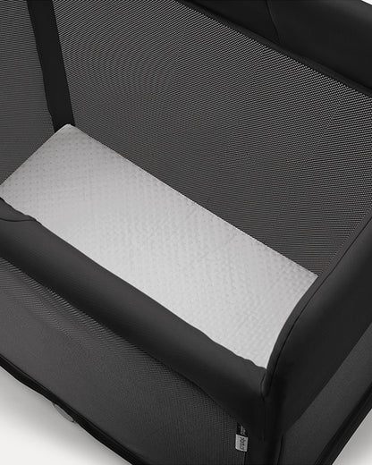 Bugaboo Stardust Travel Cot & Playard-Easy Unfold in One Second-With Zip In Bassinet, Mattress & Travel Bag-2 Year Warranty-For 0 to 2Y (Upto 15 Kg)-Black