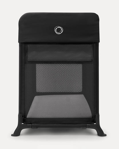 Bugaboo Stardust Travel Cot & Playard-Easy Unfold in One Second-With Zip In Bassinet, Mattress & Travel Bag-2 Year Warranty-For 0 to 2Y (Upto 15 Kg)-Black