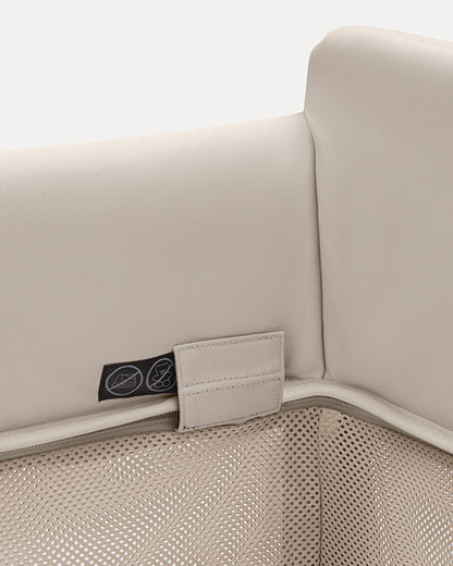 Bugaboo Stardust Travel Cot & Playard-Easy Unfold in One Second-With Zip In Bassinet, Mattress & Travel Bag-2 Year Warranty-For 0 to 2Y (Upto 15 Kg)-Desert Taupe