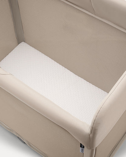 Bugaboo Stardust Travel Cot & Playard-Easy Unfold in One Second-With Zip In Bassinet, Mattress & Travel Bag-2 Year Warranty-For 0 to 2Y (Upto 15 Kg)-Desert Taupe