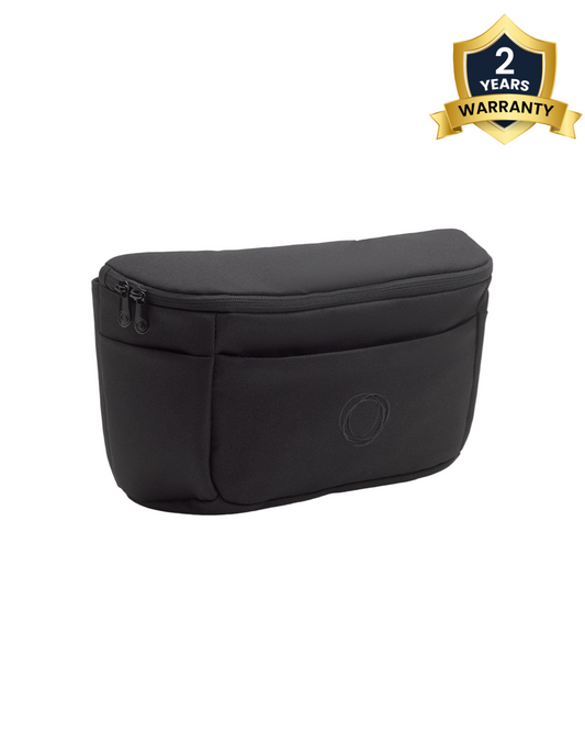 Bugaboo Organizer-Compatible With All Bugaboo Strollers Except Butterfly 2-Insulated Bottle Holder-Easy To Attach With Sturdy Velcro Strap-Midnight Black