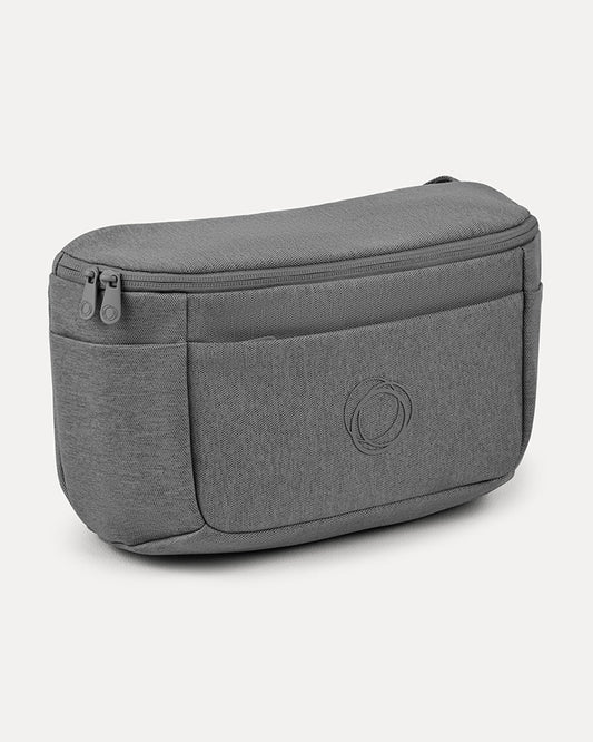 Bugaboo Organizer-Compatible With All Bugaboo Strollers Except Butterfly 2-Insulated Bottle Holder-Easy To Attach With Sturdy Velcro Strap-Grey Melange