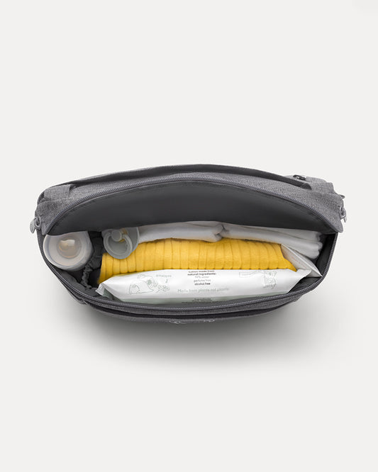 Bugaboo Organizer-Compatible With All Bugaboo Strollers Except Butterfly 2-Insulated Bottle Holder-Easy To Attach With Sturdy Velcro Strap-Grey Melange