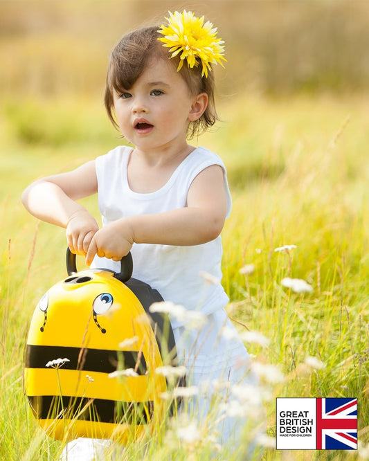 My Carry Potty Bumblebee Portable Potty Chair-With Water Tight Seal-Extra Tall Splash Guard & Non Slip Feet-15M+