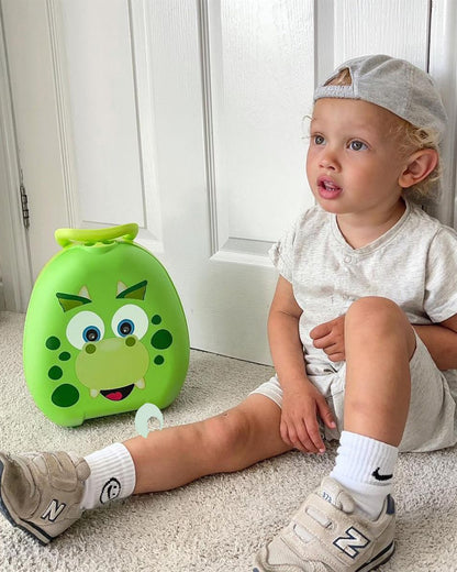 My Carry Potty Dinosaur Portable Potty Chair-With Water Tight Seal-Extra Tall Splash Guard & Non Slip Feet-15M+