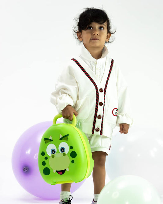 My Carry Potty Dinosaur Portable Potty Chair-With Water Tight Seal-Extra Tall Splash Guard & Non Slip Feet-15M+
