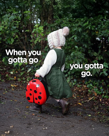 My Carry Potty Ladybird Portable Potty Chair-With Water Tight Seal-Extra Tall Splash Guard & Non Slip Feet-15M+