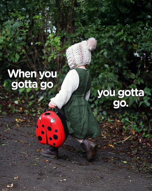 My Carry Potty Ladybird Portable Potty Chair-With Water Tight Seal-Extra Tall Splash Guard & Non Slip Feet-15M+