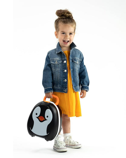My Carry Potty Penguin Portable Potty Chair-With Water Tight Seal-Extra Tall Splash Guard & Non Slip Feet-15M+