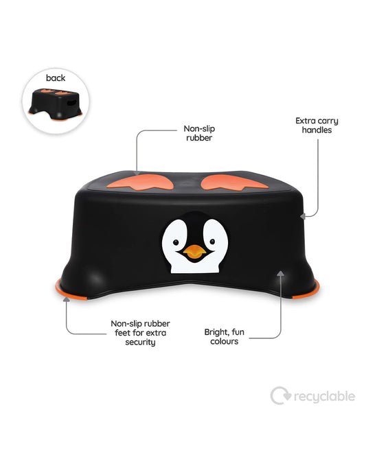 My Carry Potty Penguin My Little Step Stool-With Anti Skid Base-Non Slip Top & Extra Carry Handles-15M+