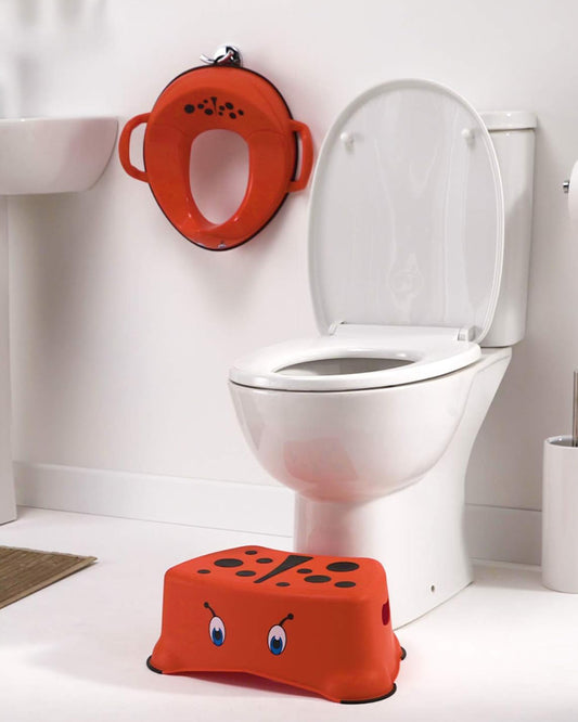 My Carry Potty Ladybird My Little Step Stool-With Anti Skid Base-Non Slip Top & Extra Carry Handles-15M+