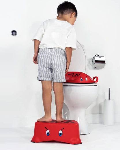 My Carry Potty Ladybird My Little Step Stool-With Anti Skid Base-Non Slip Top & Extra Carry Handles-15M+