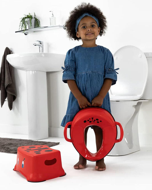 My Carry Potty Ladybird My Little Potty Seat with Step Stool-15M+
