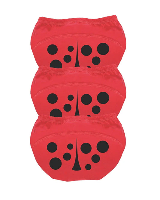 My Carry Potty Ladybird My Little Training Pants-With Comfortable & Strechtable Waistband-3 Layer Absorbency & Super Soft Cotton-Pack of 3